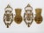 1960s 1960s Spanish Neoclassical Brass & Crystal Basket Wall Sconces - A Pair For Sale - Image 5 of 7