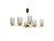 Vintage French Pendant Light in Brass and Glass, 1960s For Sale - Image 9 of 12