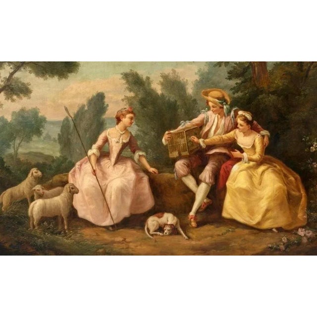 Baroque Italian School Artist, Bird Seller, 19th Century, Oil on Canvas, Framed For Sale - Image 3 of 7