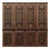 Vintage Chinese Four-Panel Painted Screen in Dark Red Brown Finish For Sale