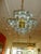 Metal Vintage Gaetano Sciolari Brass and Glass Cube Glass Chandelier Italian For Sale - Image 7 of 10