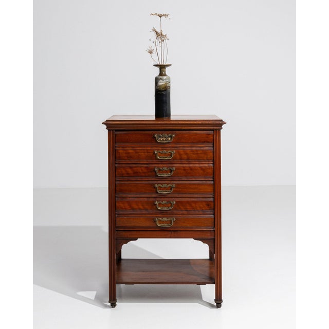 19th Century France Edwardian Brown Wood Storage Cabinets & Cupboards For Sale - Image 9 of 10
