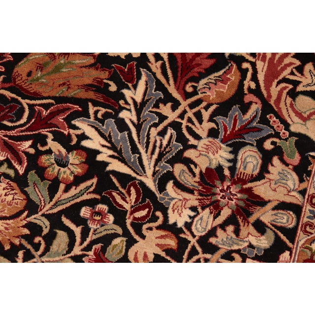 Shabby Chic Art Nouveau 1990's William Morris Hand Knotted Wool Rug For Sale - Image 3 of 9