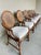 Contemporary Newly Upholstered Vintage Rattan & Cane Oval-Back Dining Chairs | Set of 6 For Sale - Image 3 of 15