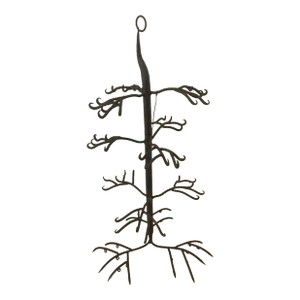 Antique Four Tier Handwrought Iron Game Rack