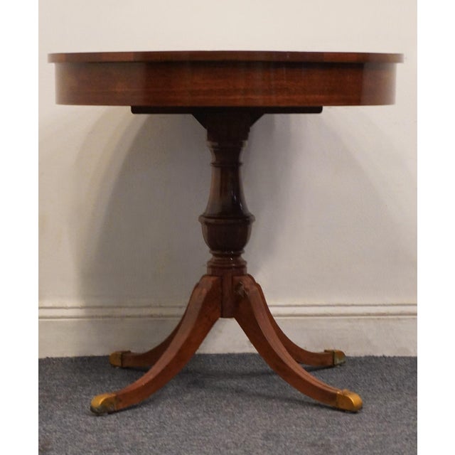 Mersman Solid Mahogany Traditional Duncan Phyfe Style 29" Round Accent Table 1320-7709 For Sale - Image 11 of 14