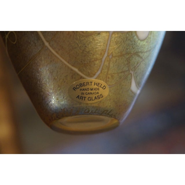 Glass Late 1900s Robert Held Art Glass Iridescent Vase For Sale - Image 7 of 9