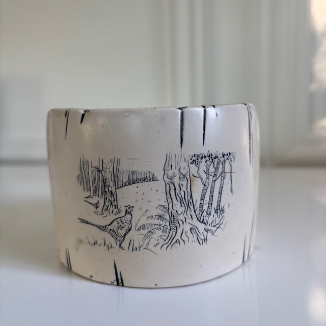 Plastic Mid 20th Century Comoys of London Set of English Sporting Scrimshaw Faux Whale Bone Ivory Coasters For Sale - Image 7 of 12