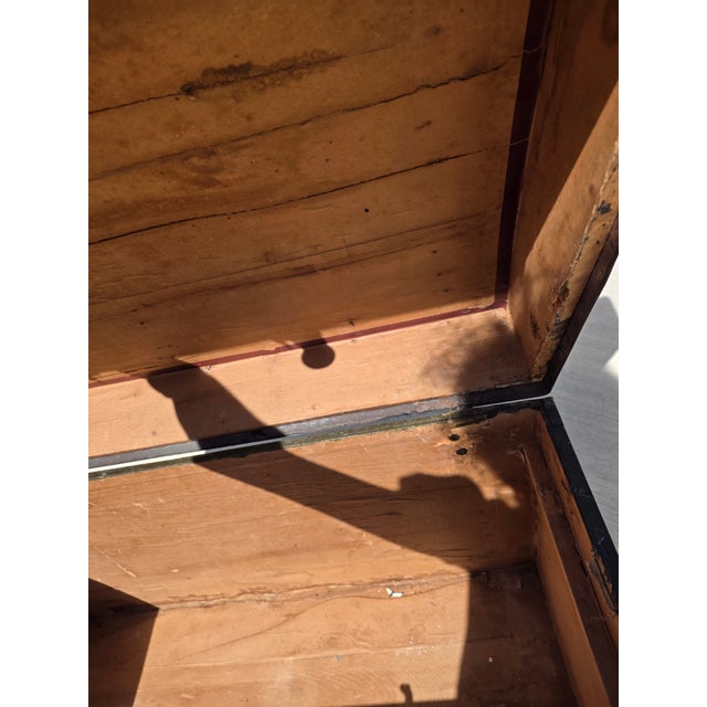 Antique Trunk With Later Painted Details For Sale - Image 16 of 17