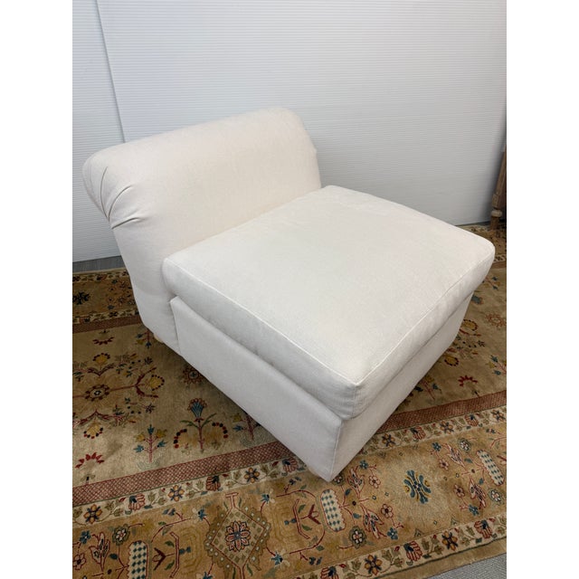 1990s Kreiss Furniture Giverny Armless Lounge Chairs, Pair For Sale - Image 5 of 12