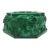 1930s Bohemian Malachite Glass Elephant Ashtray in the Style of Schlevogt or Hoffman For Sale
