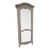 Ethan Allen French Tall Narrow Painted Curio China Display Cabinet Vitrine 6888 For Sale