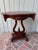 Vintage Lyre Base End Tables - Pair of Carved Mahogany Tone Harp Side Tables For Sale In New York - Image 6 of 11