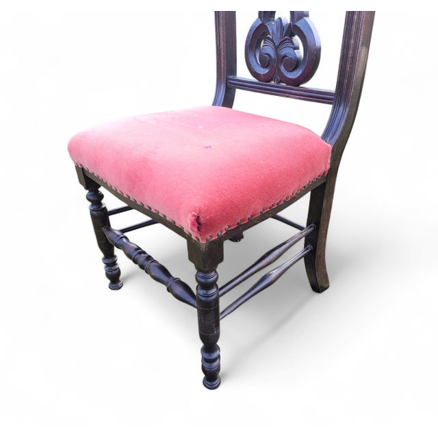 French Monastery Prayer Chair with Gothic Cross, 1880-1890 For Sale - Image 15 of 16