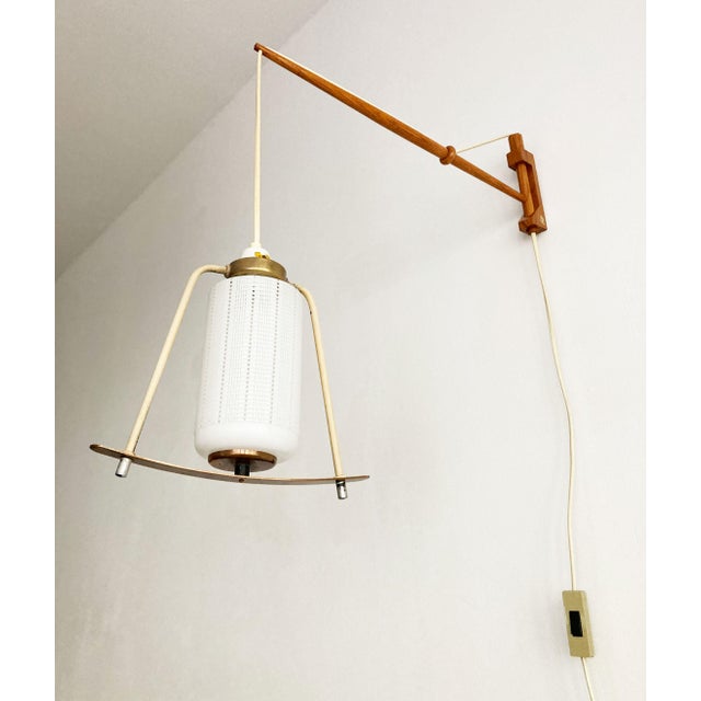 Vintage Scandinavian Wall Light by Pokrok Žilina Czech, 1960s For Sale - Image 6 of 16