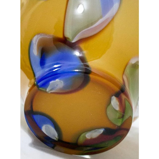 Glass Makora Mouth Blown Polish Vase For Sale - Image 7 of 8