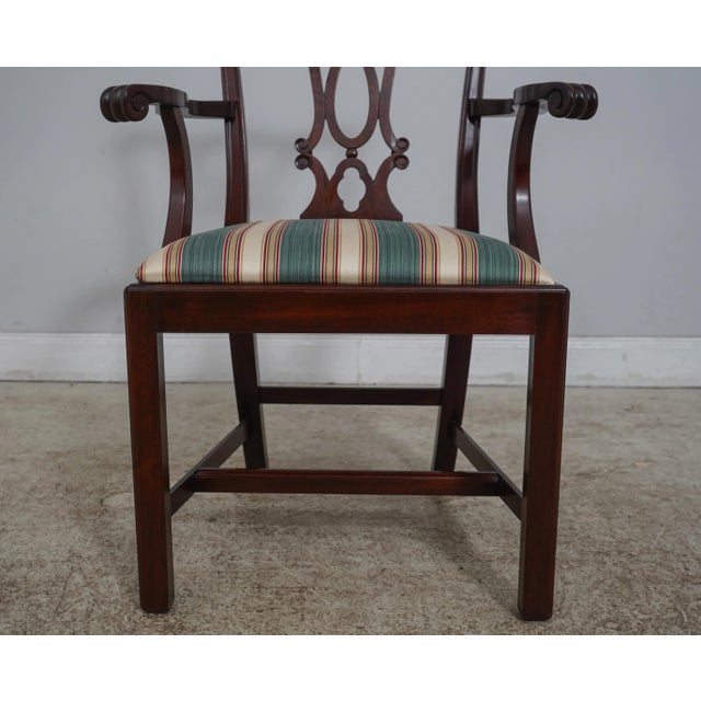 Set of 6 Henkel Harris Model 107 Mahogany Dining Room Chairs For Sale In Philadelphia - Image 6 of 12