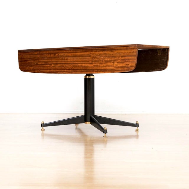 1950s Elevator Coffee Drop Leaf Dining Table by E Gomme For Sale - Image 9 of 12