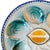 French 1960s French Saint Clément Majolica Green & Yellow Lemon Wedge Oyster Plate For Sale - Image 3 of 7
