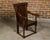 Early 18th Century English George III Period Early 18th Century Oak Armchair with Carved Back For Sale - Image 5 of 12