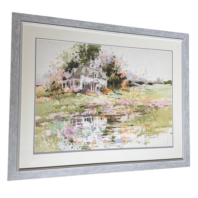 Late 20th Century Original Signed Marilyn Simandle Painting For Sale In Phoenix - Image 6 of 10