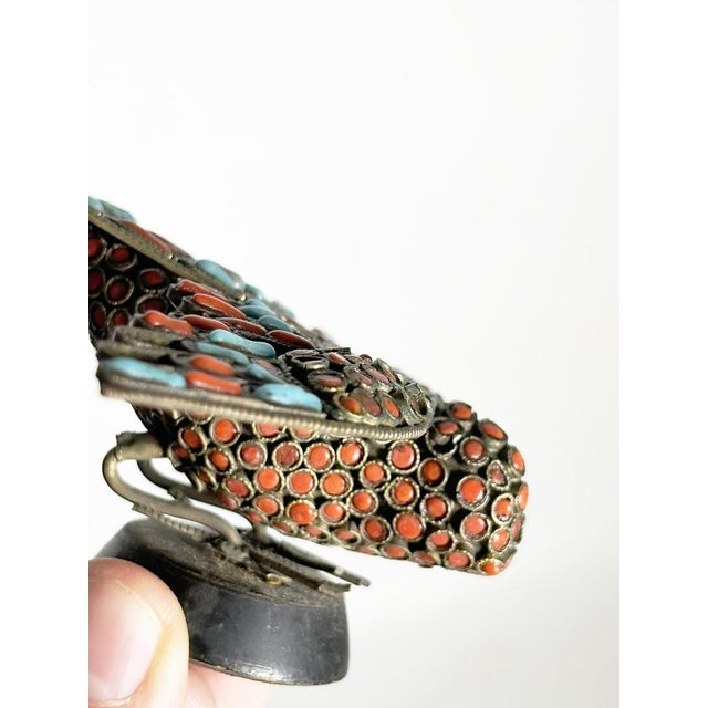 Metal Small Decorative Bird Figurines in Brass, France, 1950, Set of 2 For Sale - Image 7 of 12