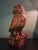 Brown Vintage Hand-Carved Wood Owl For Sale - Image 8 of 12