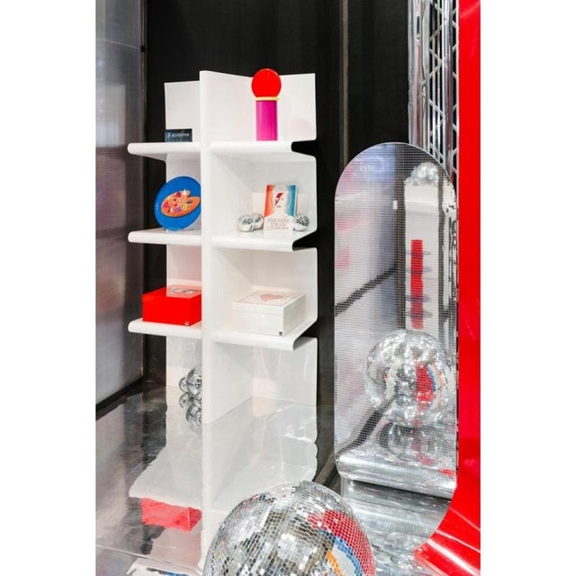 Cioccolata Bookshelf in Powder-Coated Aluminum by altreforme Dimensions: D 38,8 x W 100 x H 189 cm. Materials: Powder-...