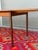 Wood Teak and Walnut Draw Leaf Extending Dining Table For Sale - Image 7 of 9