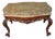Baroque Style Coffee Table with Wooden Base and Marble Top, 1950s For Sale