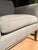 Wood Light Blue Suede Club Chair For Sale - Image 7 of 14