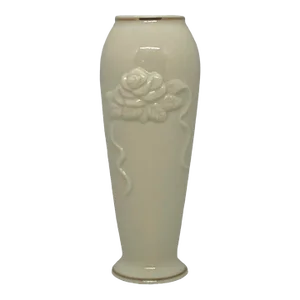 Vintage 1980’s Lenox Rosebud Collection Rose Bloom” Cream Porcelain Bud Vase