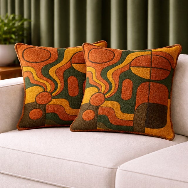 2020s Exquisite Luxury Mid-Century Modern Sofa Cushions / Pillows For Sale - Image 5 of 5