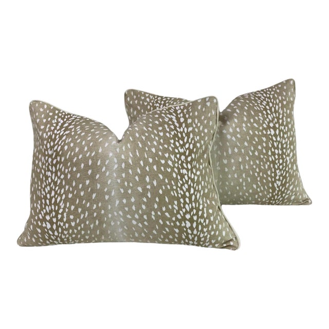 Early 21st Century Antelope Pillows- a Pair For Sale