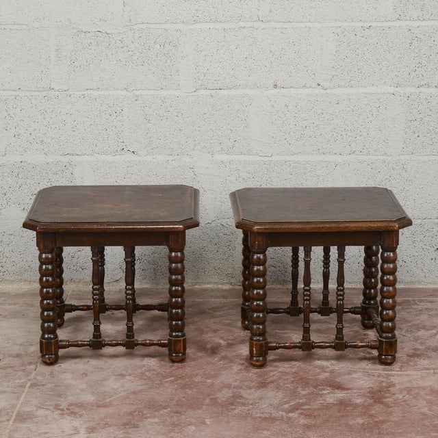 Carved and Turned Wooden Stools, 1800s, Set of 2 For Sale - Image 11 of 11