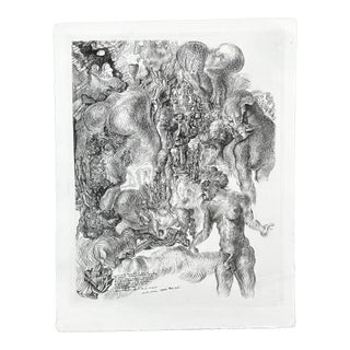 Dali La Femme Visible Etching Surreal Very Rare Art Year 1930 For Sale