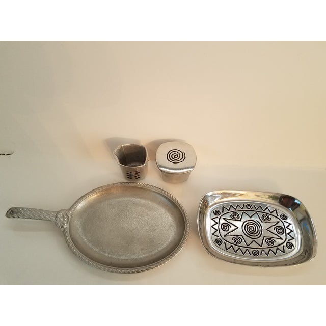 1960s Vintage Wilton Armetale Reggae Collection Marked - 4 Piece For Sale In Phoenix - Image 6 of 6