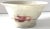 Ceramic Vintage Art Pottery White With Red Detail Bowl For Sale - Image 7 of 7