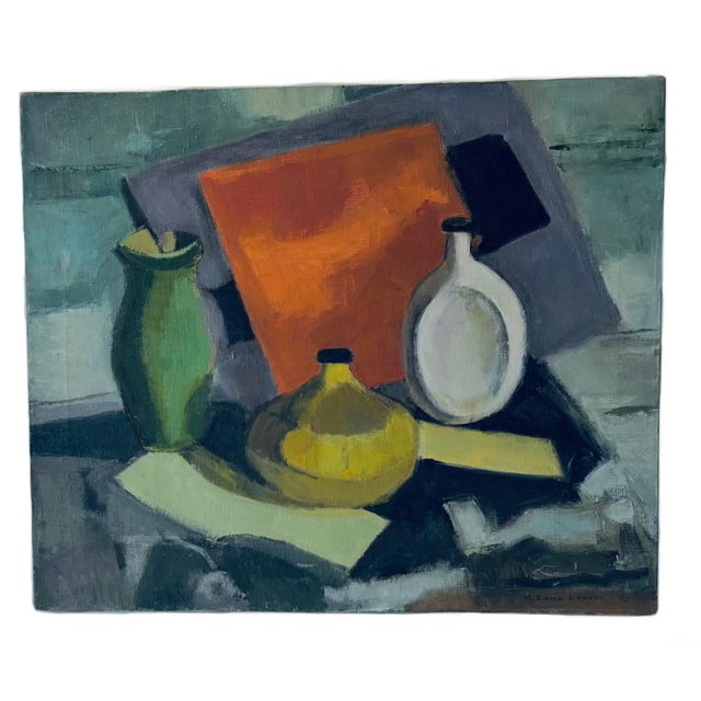 I love the shapes in this painting and how she captured the lights and darks to give the bottles dimension. I also like...