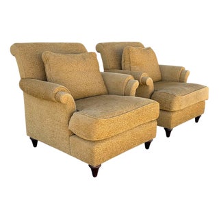 Baker Furniture Contemporary Lounge Chairs - A Pair For Sale
