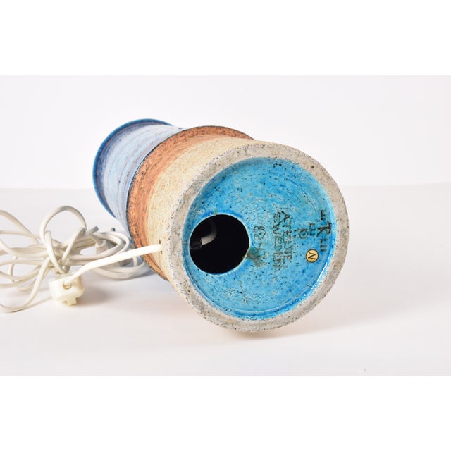 Scandinavian Modern Stoneware Table Lamp by Inger Persson for Rörstrand, Sweden, 1960s For Sale - Image 11 of 14