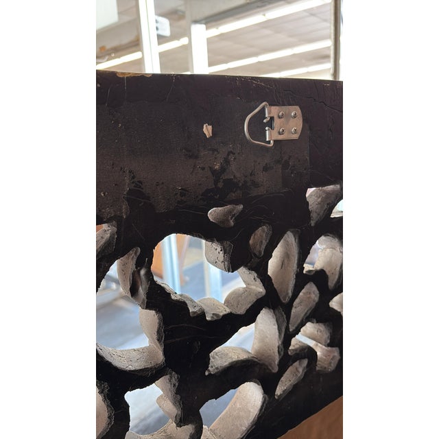 Wood 20th Century Ornately Carved Gilt 6' Wood Wall or Floor Mirror For Sale - Image 7 of 16