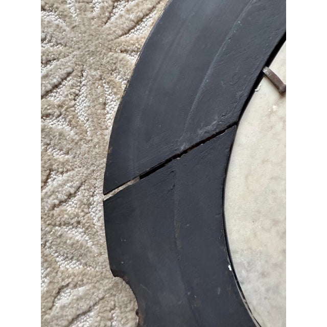 Antique Neoclassical Carved Marble Cherub Bas Relief in Ornate Gilt Oval Frame For Sale - Image 10 of 12