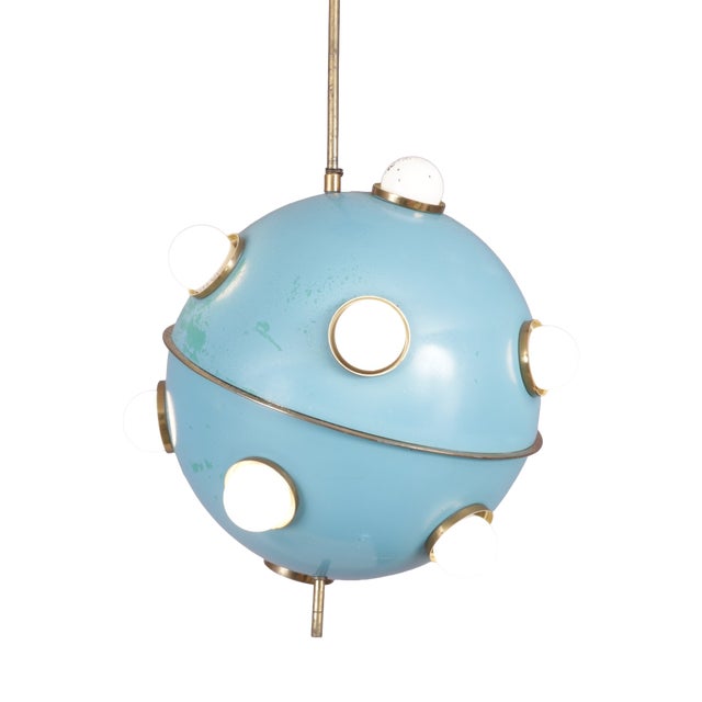 Pendant Lamp Model 551 Oscar Torlasco for Lumi, Italy, 1960s For Sale