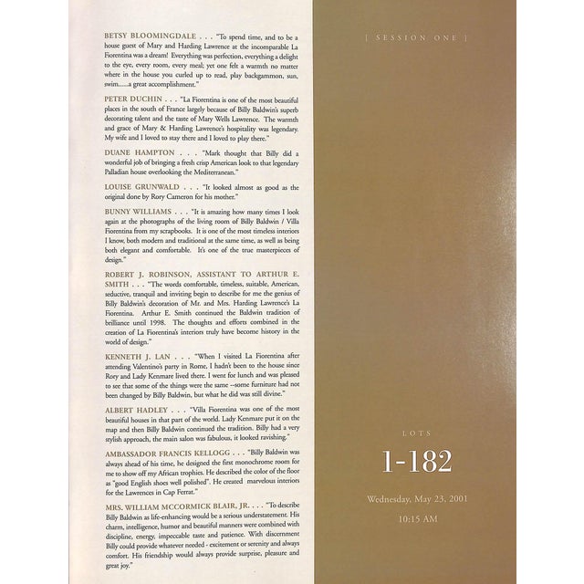 [184] pp. w/ 410 lots Sotheby's New York 2001 Fine Scarce Sotheby's auction catalog featuring 410 lots from this iconic...