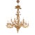 Mid 20th Century Large Gilt Metal Multi-Arm Chandelier – French Style Acanthus Leaf Form, 20+ Lights For Sale
