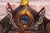 Asian Facial Mask in Lacquered and Painted Wood, 1890s For Sale - Image 3 of 8