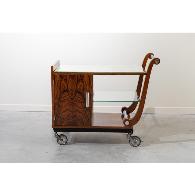 French Art Deco Bar Trolley, 1920s For Sale - Image 4 of 14