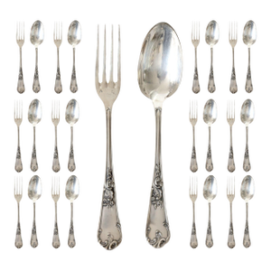Antique French Flatware, Service for 12