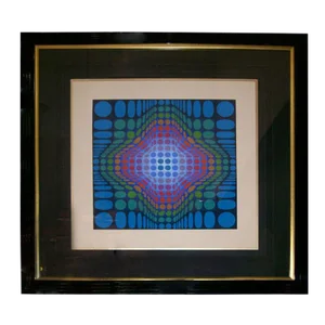 Victor Vasarely Signed and Numbered Silk Screen Lithograph